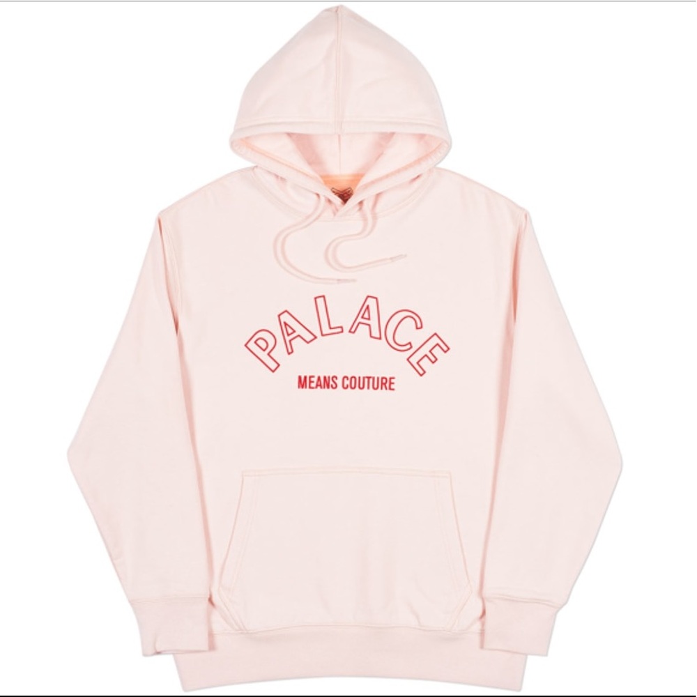 Palace Means Couture Hoodie in Pale Peach